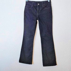 Wrangler Black Denim Jeans Flare Leg Girls Size 12 Adjustable Inside Waist